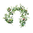 thumbnail image 6 of perfeclan Easter Garland Artificial Easter Egg Garland Seasonal Decoration with Butterflies Spring Garland Greenery Garland for Holiday A, 6 of 9