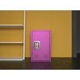 thumbnail image 2 of Office File Storage Cabinet with Door, Safety Steel Cabinet Organizer with Lock, Compact Tool Sideboard Cabinet Box for Home Gym School, Ample Storage Space, Purple, 2 of 9