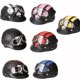 thumbnail image 2 of Moto Scooter cara abierta medio casco de cuero con visera UV, 2 of 8