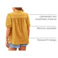 thumbnail image 4 of Camisa PRETTYGARDEN de algodón con botones color cúrcuma XXL, 4 of 9