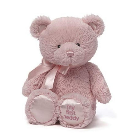 First Soft Bear Baby My First Teddy Bear Stuffed Animal Plush, Pink, 10