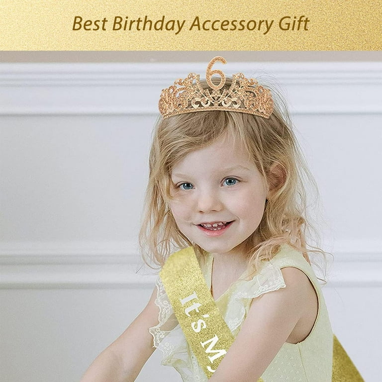 Meant2Tobe | 6Th Birthday 6Th Birthday Girl 6Th Birthday Crown 6Th