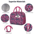 thumbnail image 4 of Flower Lunch Bag for Women Men Reusable Insulated Lunch Bags, Leakproof Cooler Food Lunch Tote Bag, Large Capacity Lunch Box for Work School Travel Picnic, 4 of 7