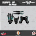 thumbnail image 2 of Kalair GFX Graphics Kit for Ktm KTM Enduro 2-Stroke 125XC,250XC and 300XC (2023) Surfsup Series, 2 of 5