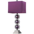 thumbnail image 2 of Alva Contemporary LED Table Lamp In Black Nickel And Purple, 2 of 2