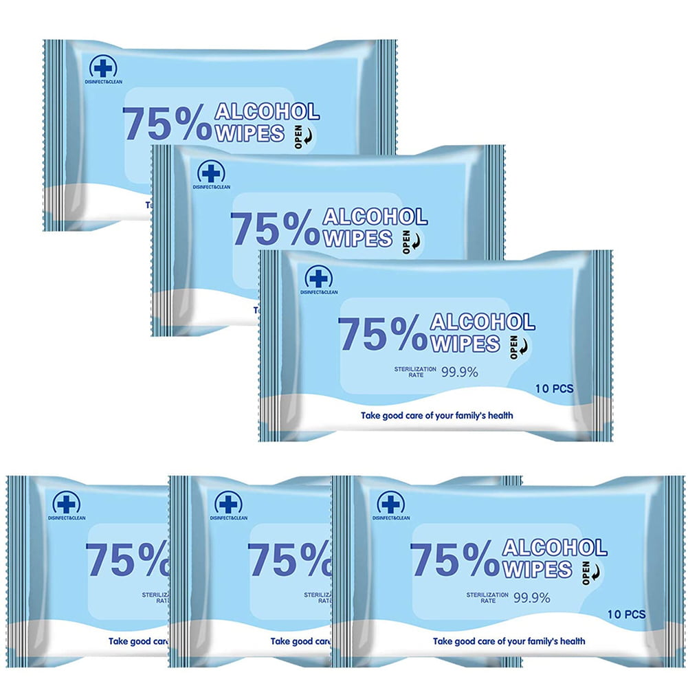 300 Wet Wipes of 5 Packs Zoolynaa Alcohol Wet Wipes Cleansing for Adults Rubbing Wipes Antiseptic Cleaning Sterilization for Family 60 Wet Wipes per Pack 