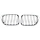 thumbnail image 1 of 2x Parrilla delantera cromada tipo riñón para capó para sedán de 4 puertas E46 320i 323i 325i 328i 330i 1998-2001, 1 of 4