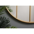 thumbnail image 4 of Metal windowpane mirror 32 inch in in x 32 inch in in Brass, 4 of 5