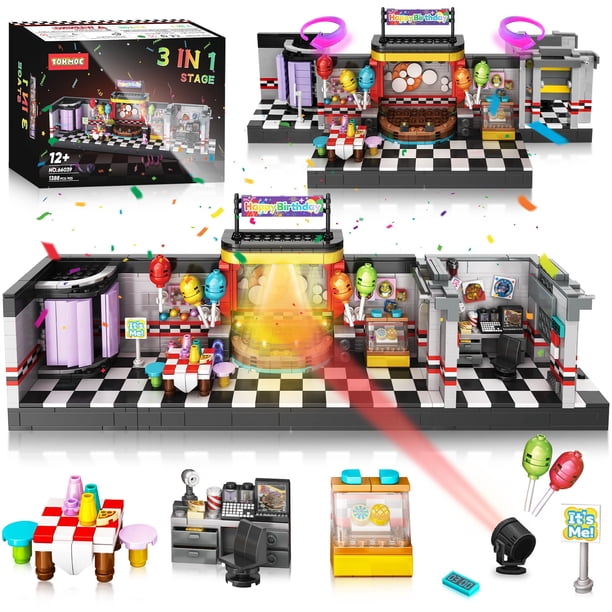 Set de Escenario de Terror con Bloques de Construcción QEINIE 1388 Piezas