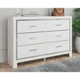 thumbnail image 4 of Ashley Furniture Altyra 6-Drawer Contemporary Wood Dresser in White, 4 of 8
