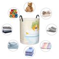 thumbnail image 5 of KLL Corgi In The Shower Cap Bathing Waterproof Foldable Laundry Hamper Bucket with Handles for Storage Bin,Kids Room,Home Organizer (Small ), 5 of 7
