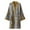 Light Green, variant on Men's Shawl Collar Robe Large Size Yarn Jacquard With Waist Home Wear Bathrobe Couple Kimono Bathrobe Grey L