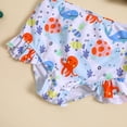 thumbnail image 5 of LNMQLPDBS Baby Girl Swimsuit Cute 2 Piece Cartoon Printed Bathing Suit with Sun Protection Ruffles Swimwear Infant Swimsuit Girl Summer Beach Rash Guard for Girls Girls' Swimwear, 5 of 8