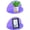 Purple, variant on Small Acrylic Shelves Room Decor Floating Shelves (2-Pack, 8-inch Diameter) - Wall Mounted Display Stand for Plants, Toys, Makeup, and More - Ideal for Home and Office, Purple