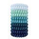 thumbnail image 1 of Spiral Hair Ties, Coil Hair Ties, Elastic Phone Cord Hair Ties , Hair Coils 10Pcs-Blue Teal White,Ponytail Holder for Women Men, 1 of 4