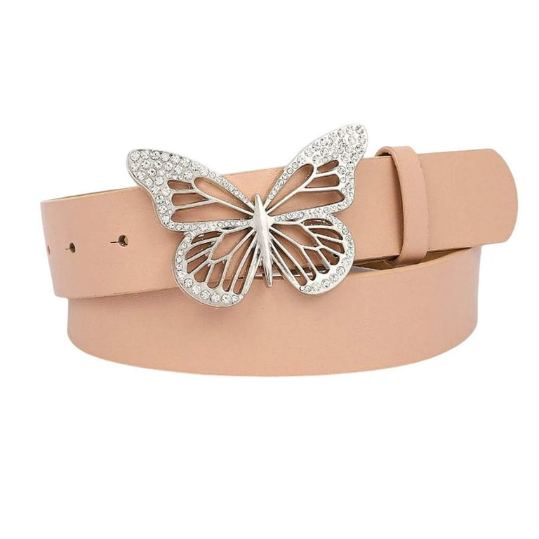 Butterfly Buckle Belt Versatile Waist Belt Decorative Wide  display picture 1