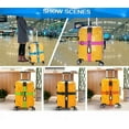 thumbnail image 2 of Epicgadget Adjustable Luggage Straps, Durable Heavy Duty Travel Luggage Strap Suitcase Belt Travel Bag Accessories, Universal Long Cross Travel Suitcase Packing Belt fit for 20"-34" Suitcase (Orange), 2 of 5