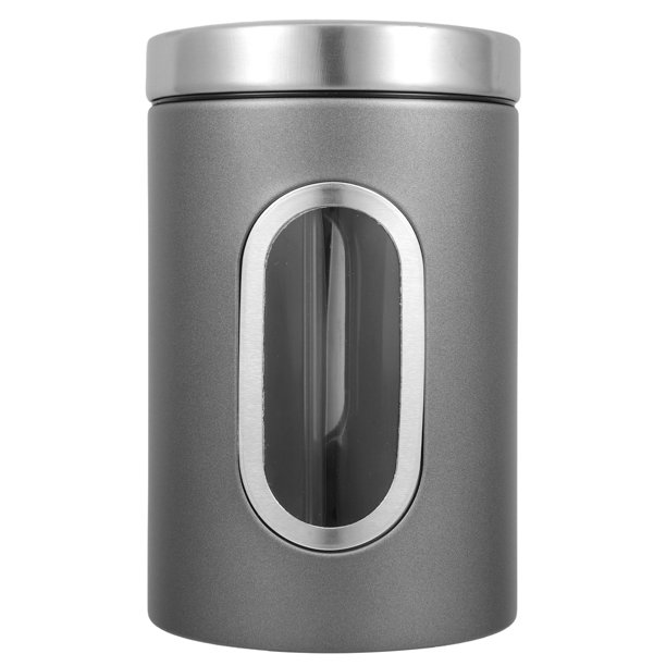 Botes de cocina de acero inoxidable herméticos para café, té, azúcar, dulces, contenedores con tapa para almacenar alimentos, harina, galletas y cereales