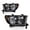 Clear Lens Chrome Housing Clear Reflector, variant on Clear Headlights Assembly Left+Right Fit for 07-13 Toyota Tundra 08-17 Sequoia