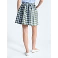 thumbnail image 3 of Free Assembly Women's and Women's Plus Houndstooth Pleated Skirt, Sizes 0-26W, 3 of 5