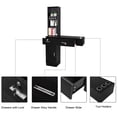 thumbnail image 4 of OmySalon Wall Mount Barber Stations, Salon Stations for Hair Stylist, Hair Styling Equipement Set with a Storage Cabinet, 2 Drawers and a 3 Tier Shelf (Black), 4 of 18