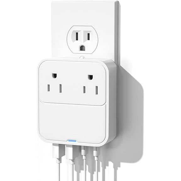 USB C Charger Block,Slim Flat USB Wall Charger Plug with 2 Outlet Ports,Multi USB C Charging Power Adapter for Home Travel Office School (20W)