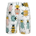 thumbnail image 6 of Disketp Men'S Swim Trunks Hawaiian Breathable Surf Beach Swimsuits Mesh Lining Beach Shorts With Pockets-Colorful Insects, 6 of 9