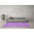 thumbnail image 3 of Ahgly Company Indoor Square Solid Purple Modern Area Rugs, 3' Square, 3 of 4