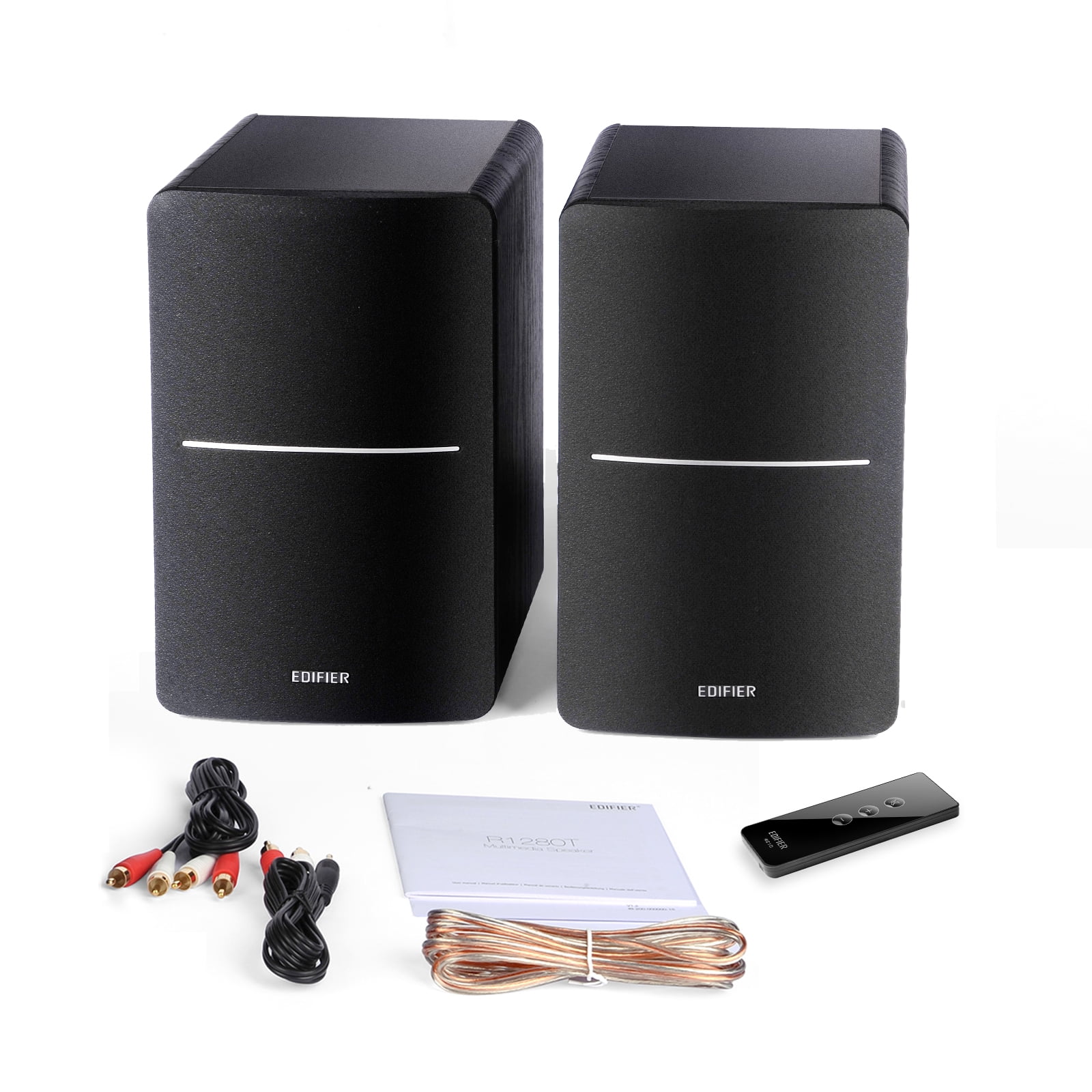 Edifier R1280T Powered Bookshelf Speakers, 2.0 Active Monitor Speaker System, Black