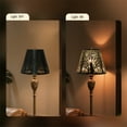 thumbnail image 3 of Metal Lamp Shade, AEELLEEA Barrel Mini Lampshade cover for Table Lamp and Floor Light with Trees Pattern, 5X9X7in Spider, 3 of 8