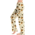 thumbnail image 2 of Stamzod Womens Pajama Pants Plus Size Fashion Halloween Pajamas Cute Pumpkin Print Elastic Waist Lounge Pants Sleepwear XXXXXL, 2 of 7