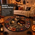 thumbnail image 4 of 3D Halloween Rugs Optical Illusion Rug Halloween Ghost Quilted Round Rug 3D Illusion Modern Home Decor(Abyss Ghost), 4 of 6