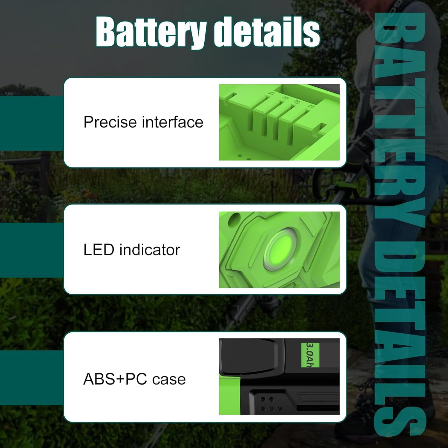 Pack 56V 3000mAhReplacemet Battery for EGO 56V Battery Compatible with EGO Bettery 56 Volts Cordless Power Tools BA2800 BA2800T BA4200 BA4200T BA1400 BA1400T BA2240 BA1120 Lithium Battery