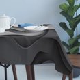 thumbnail image 4 of Black Grey Ombre Table Cloth Waterproof Tablecloths, Abstract Grey Wave Texture Gradient Tablecloth Dining Table Cover for Kitchen Party Tabletop Outdoor, Rectangle Tablecloth 54x108 Inch, 4 of 9