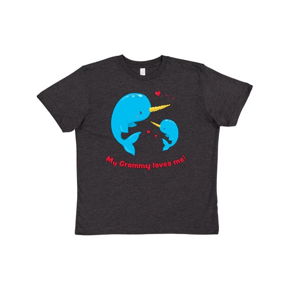 Inktastic My Grammy Loves Me Youth T-Shirt