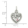 thumbnail image 2 of White Sterling Silver Charm Pendant Themed 16 20 mm 14, 2 of 2