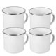 thumbnail image 2 of Great! Here\'s a polished product description for the **"4pcs Portable Enamel Camping Cup Lightweight Enamel Mug With Handle Travel Mug For Outdoor, 2 of 5