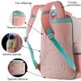 thumbnail image 4 of Mochila Escolar SQbags con Parches Pink, 4 of 5
