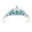 Blue, variant on Heart Crown for Women, Princess Tiara with Crystal Accents for Happy Birthday Party Decorations, Pageant, and Bridal Hair Accessories