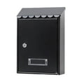 thumbnail image 4 of Buzón de correos metálico con cerradura para oficina, exterior, Famerhouse Negro, 4 of 9
