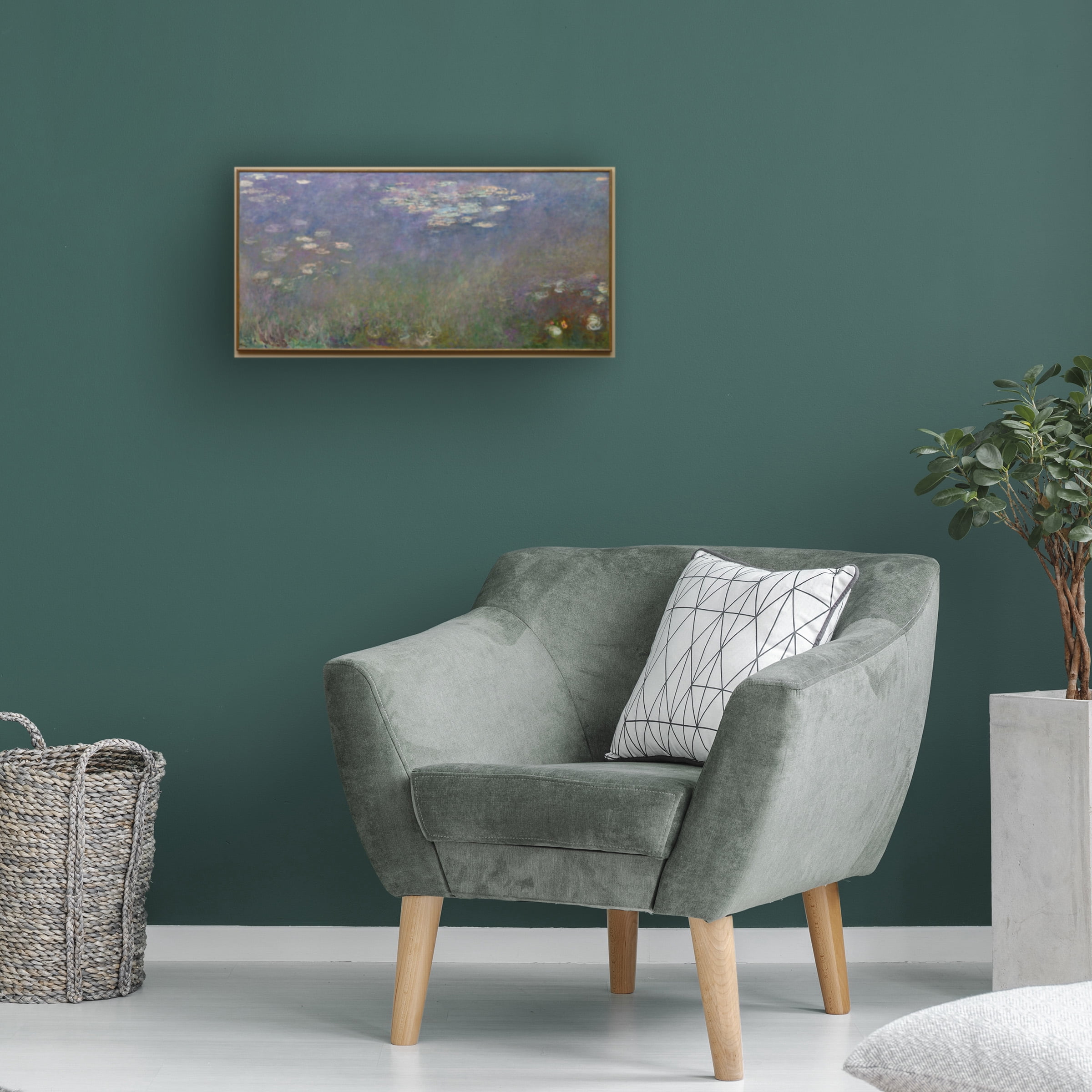 Claude Monet 'Water Lilies Agapanthus' Canvas Art