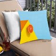 thumbnail image 1 of Ahgly Company Color Focus Orange Coussin Décoratif d'Extérieur, 18 Po X 18 Po, 1 of 6