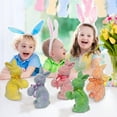 thumbnail image 6 of Easter Flocked Bunnies, Flocking Rabbit Figurines with Bow Ties, Adorable Spring Tabletop Ornaments for Home Garden Decor, Bunnies Decoration for Easter Celebration Table Decor C, 6 of 9