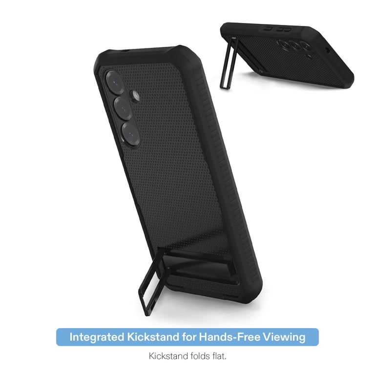 Rugged Phone Case for Samsung Galaxy S25 - Black photo 2