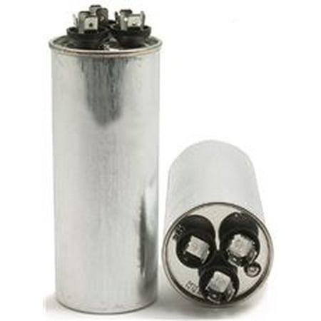 DIVERSITECH ROUND MOTOR RUN CAPACITOR, 80/10 MFD, 370 VAC