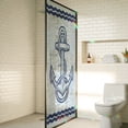 Coastal Nautical Anchor String Window Privacy Film, Rainbow Film