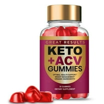 Great Results Keto ACV Gummies Maximum Strength Apple Cider Vinegar, 1 Months Supply Dietary Supplement (1 Pack)