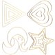 thumbnail image 1 of WEUVEB 16Ud Dorados De Hierro Para Captura Sueños DIY Hogar Artesanía, 1 of 8