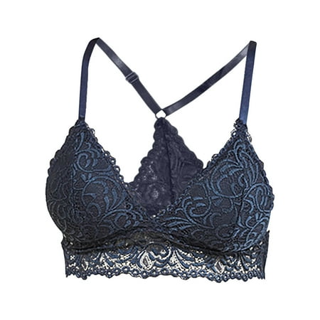 

Nursing Bras Adhesive Bra Women Sexy Lace Trendy Sling Without Steel Ring Small Sling Bra and Panty Sets for Women Knix Leakproof Underwear for Women Clearance Navy