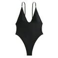 thumbnail image 1 of Toystoory Mono sin mangas mamelucos moda y sexy playa traje de baño cómodo Traje de baño Negro l, 1 of 6